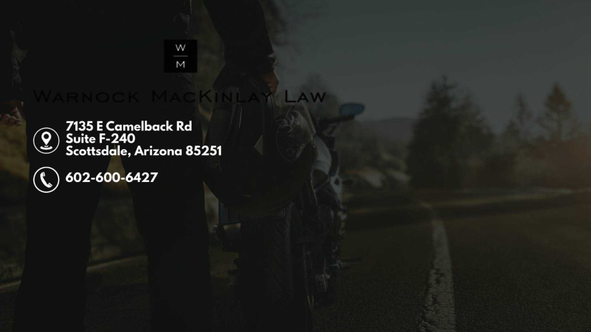 Warnock Mackinlay Law Motorcycle Truck Accident Arizona