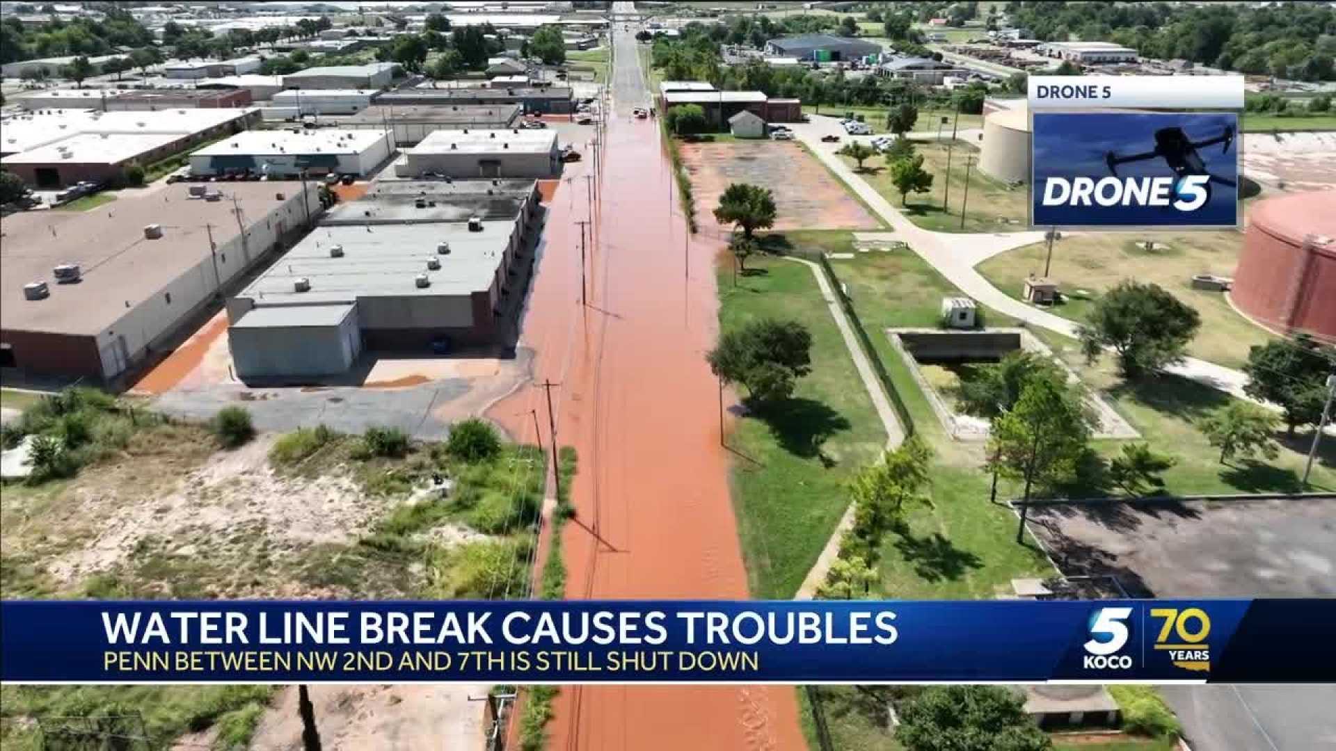 Water Main Break Oklahoma City