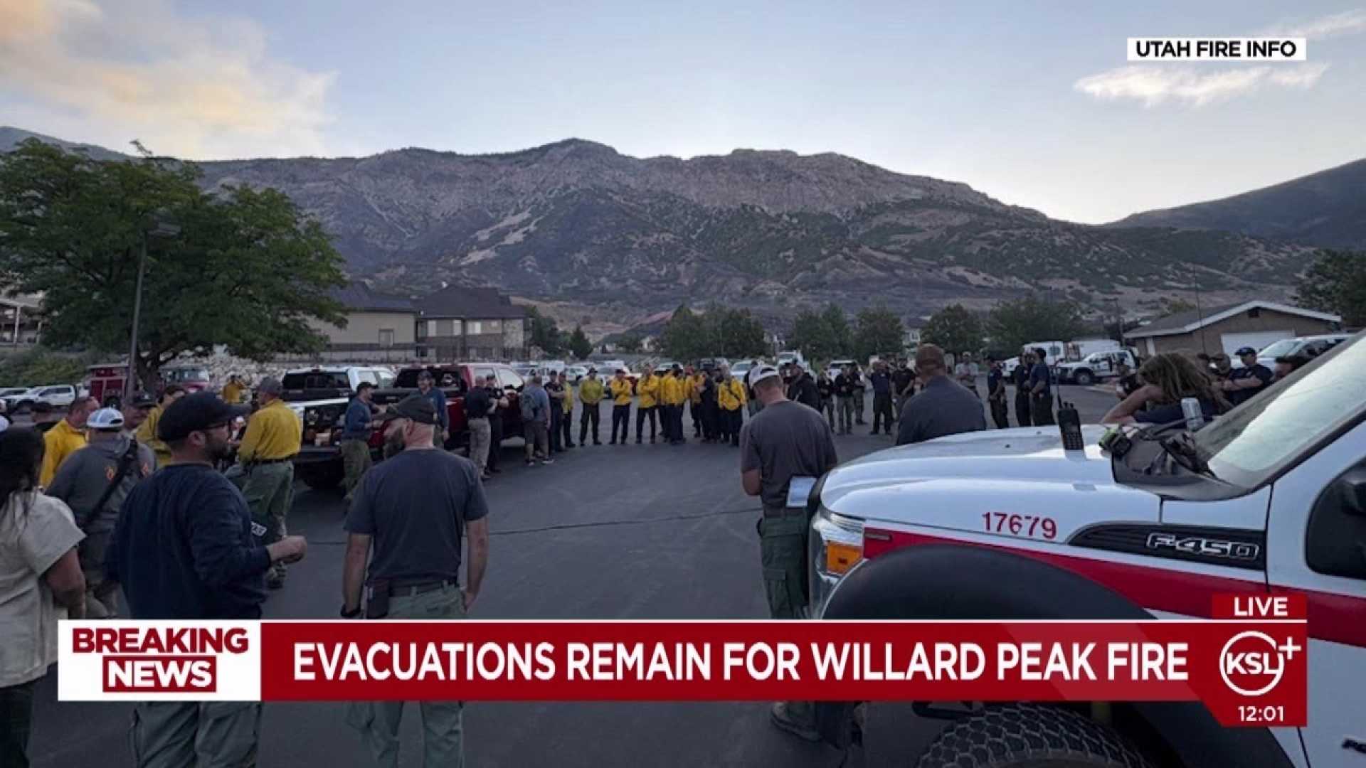 Willard Peak Fire North Ogden Evacuation