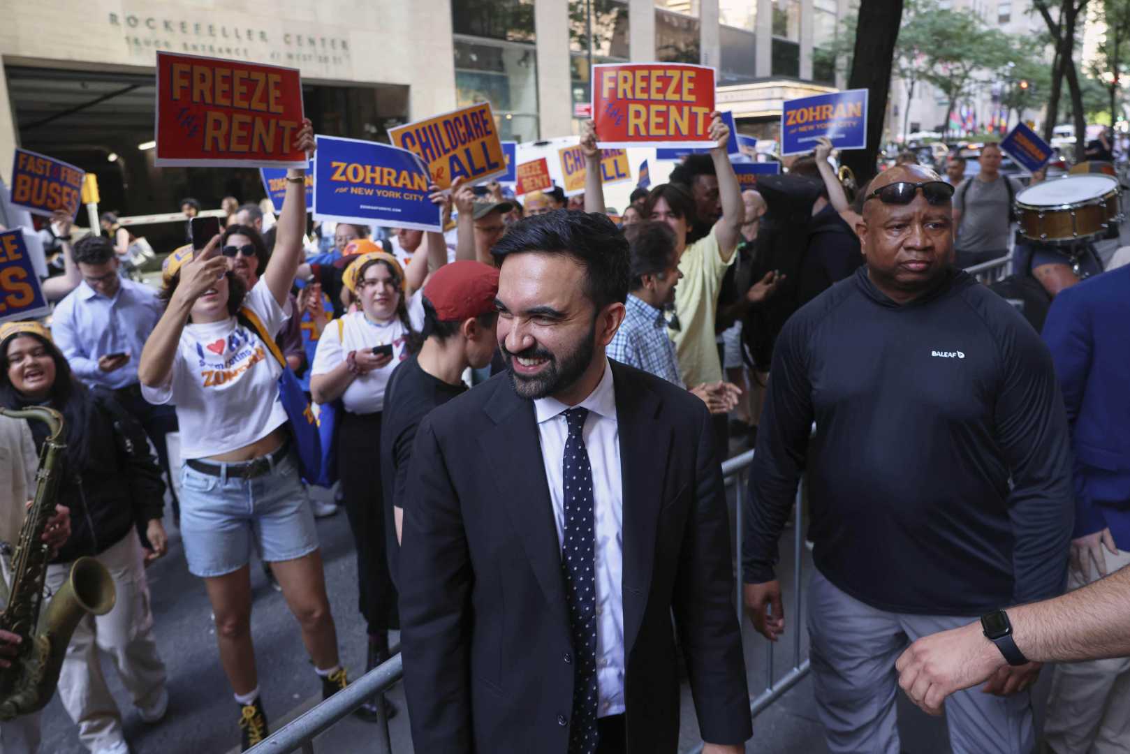 Zohran Mamdani Campaign Event Protests