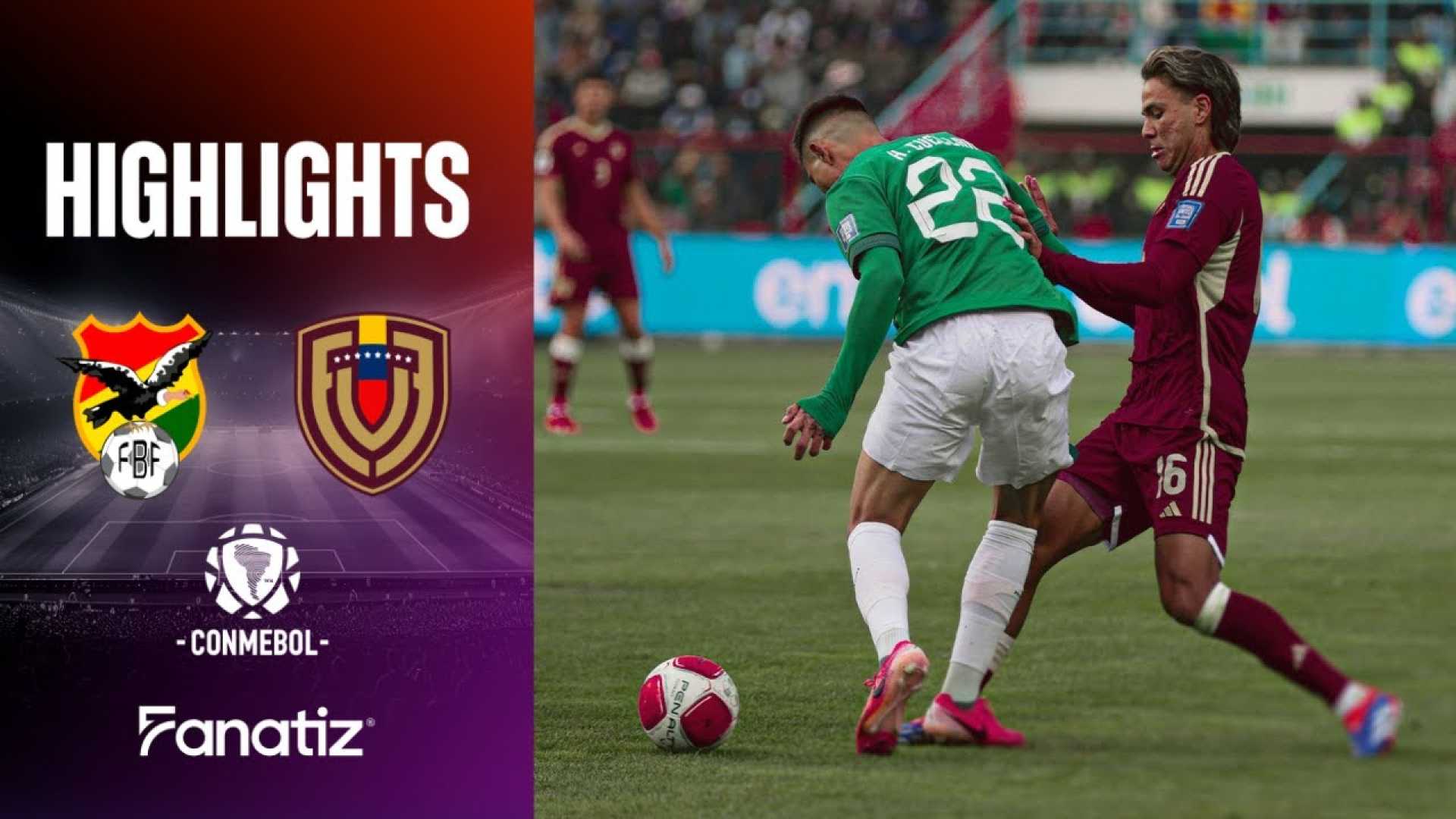 2026 World Cup Qualifiers Venezuela Bolivia Soccer