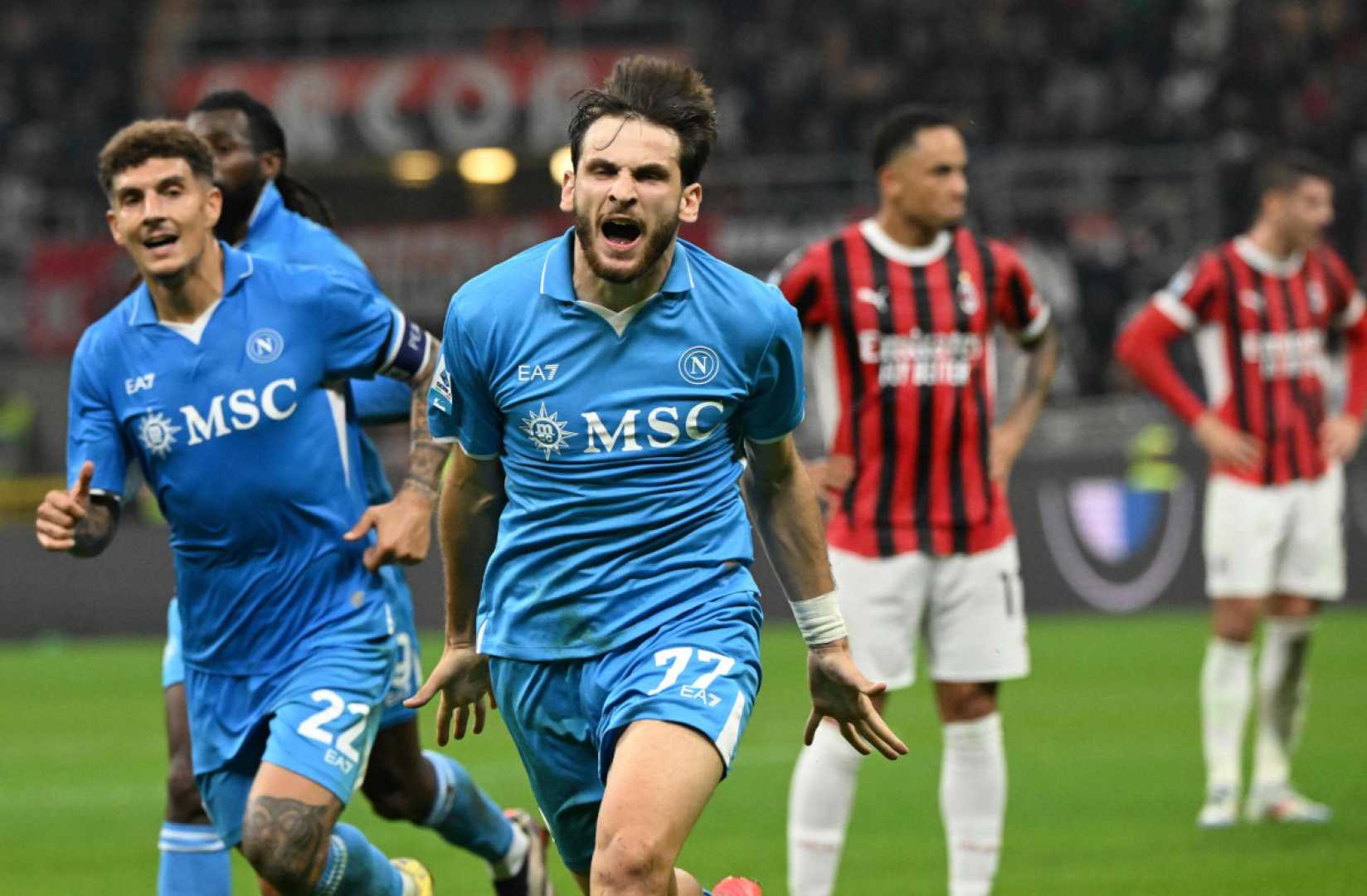 Ac Milan Napoli Soccer Match