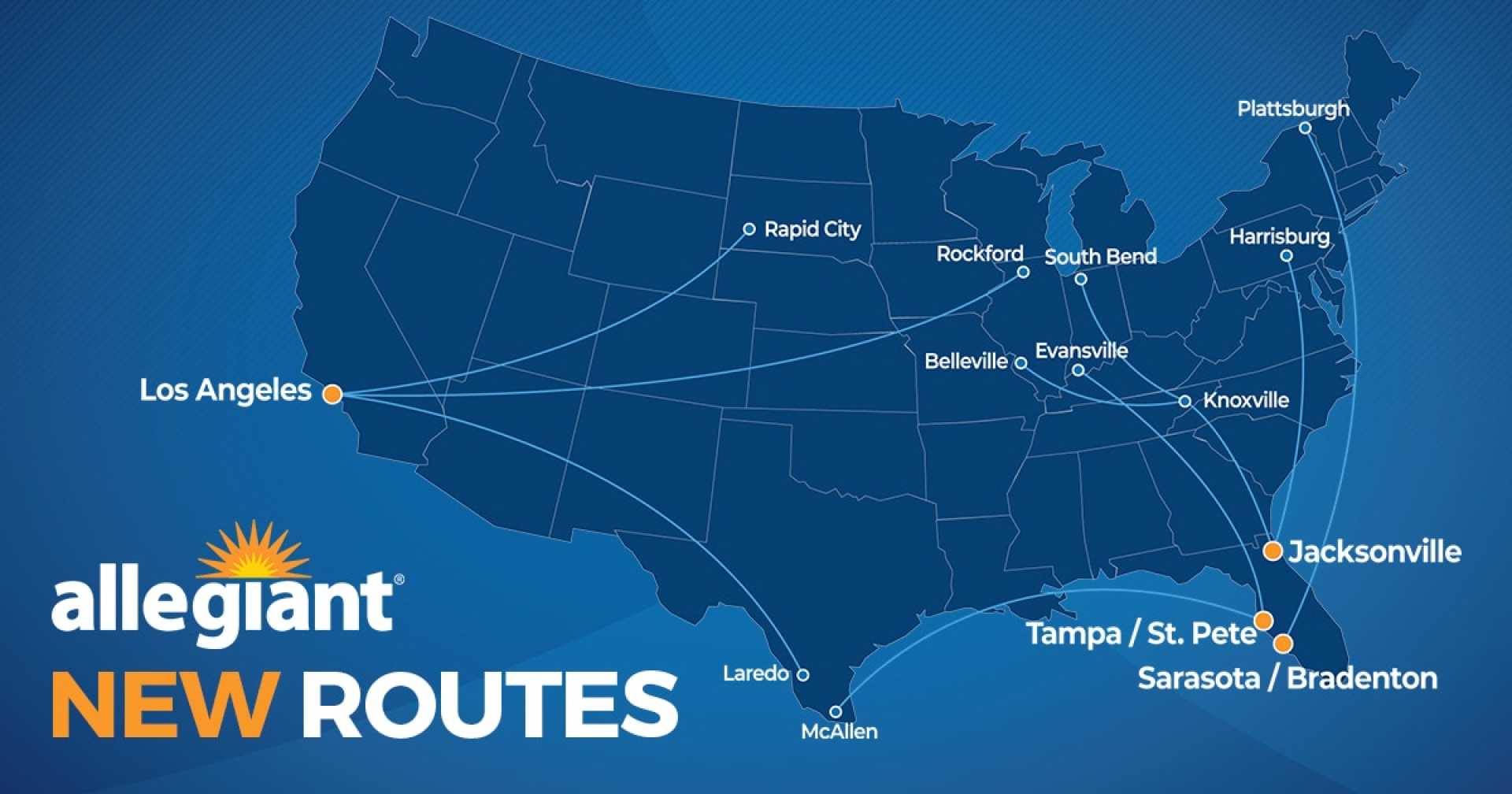 Allegiant Travel Company New Routes