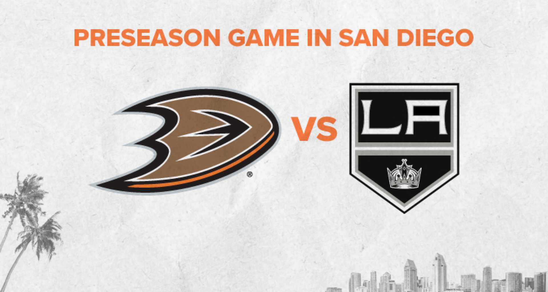 Anaheim Ducks La Kings Preseason Game