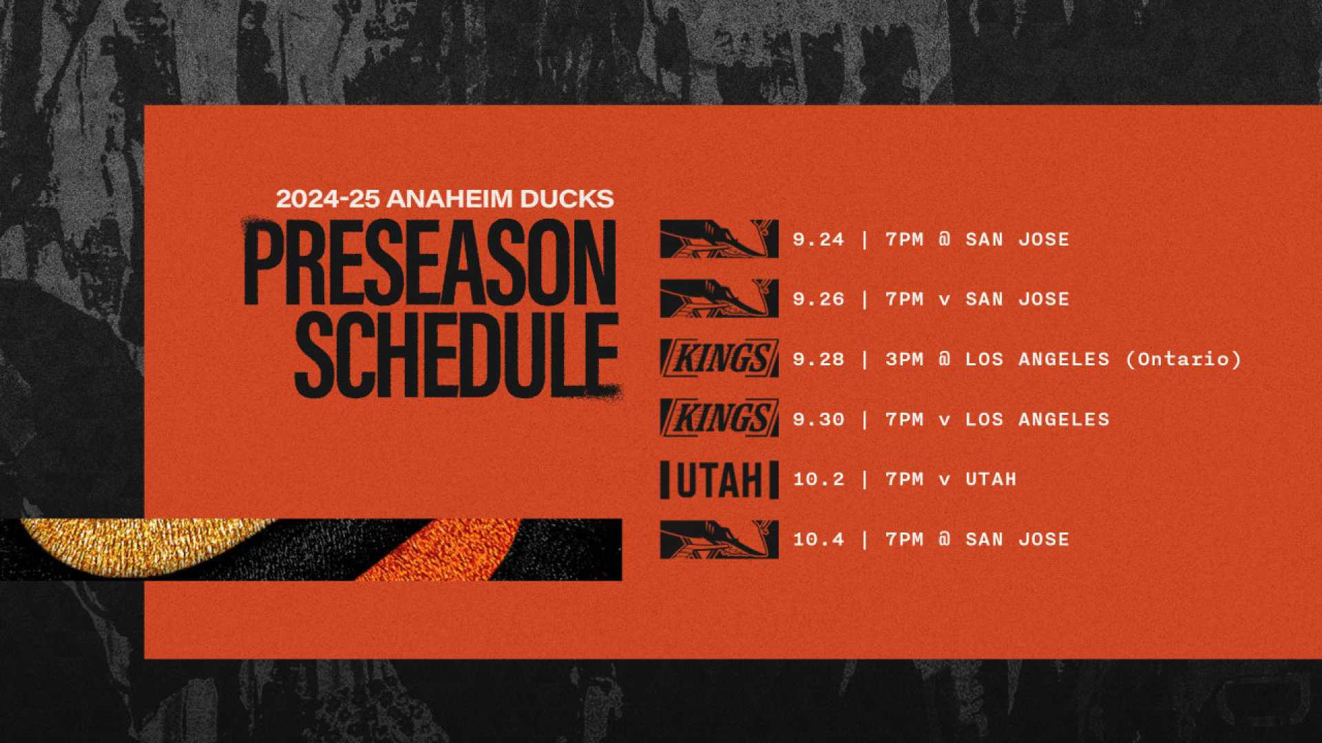 Anaheim Ducks Preseason Game