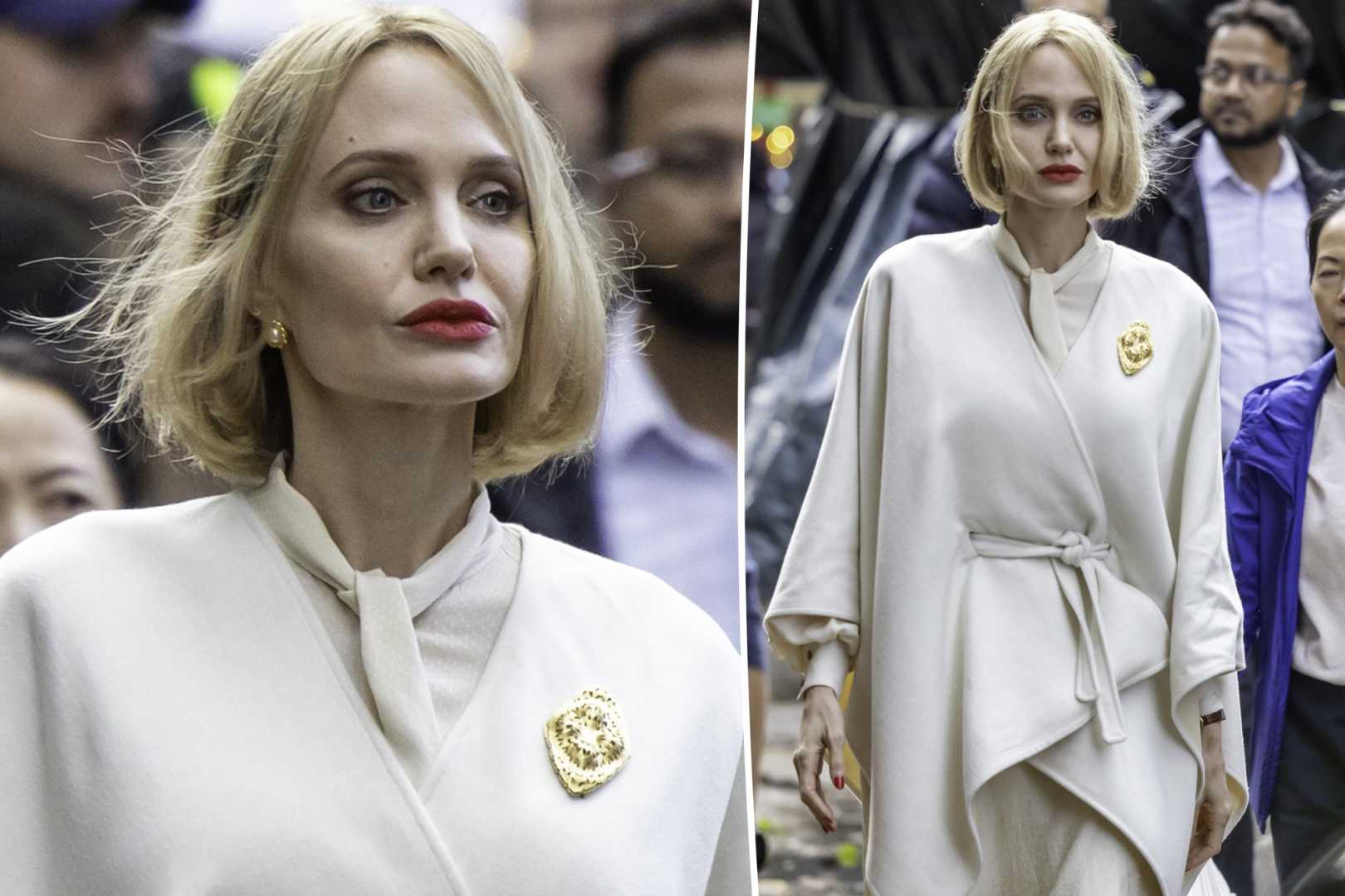 Angelina Jolie New Hairstyle London Filming