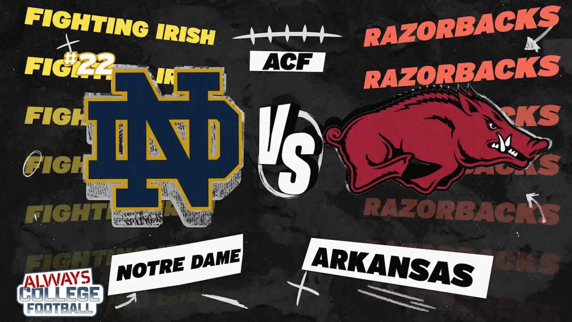 Arkansas Razorbacks Notre Dame Football
