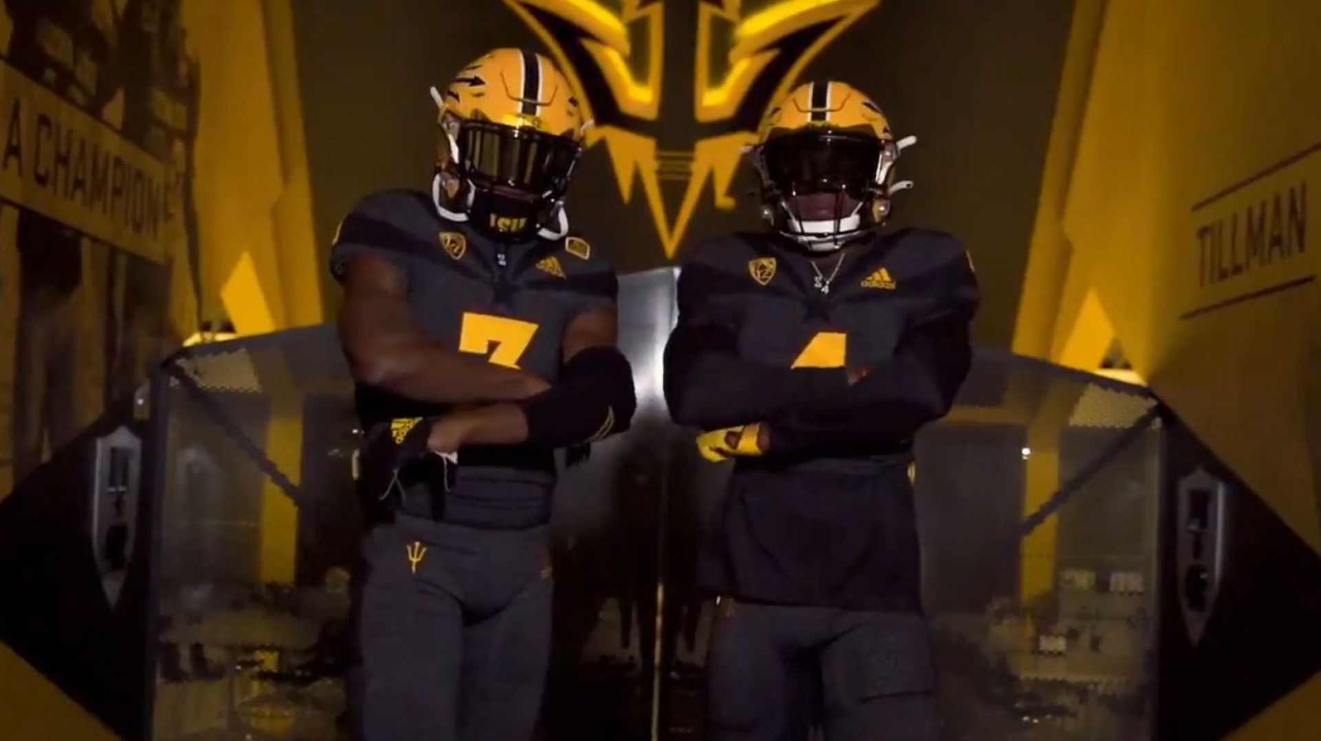 Asu Football Team Black Uniforms