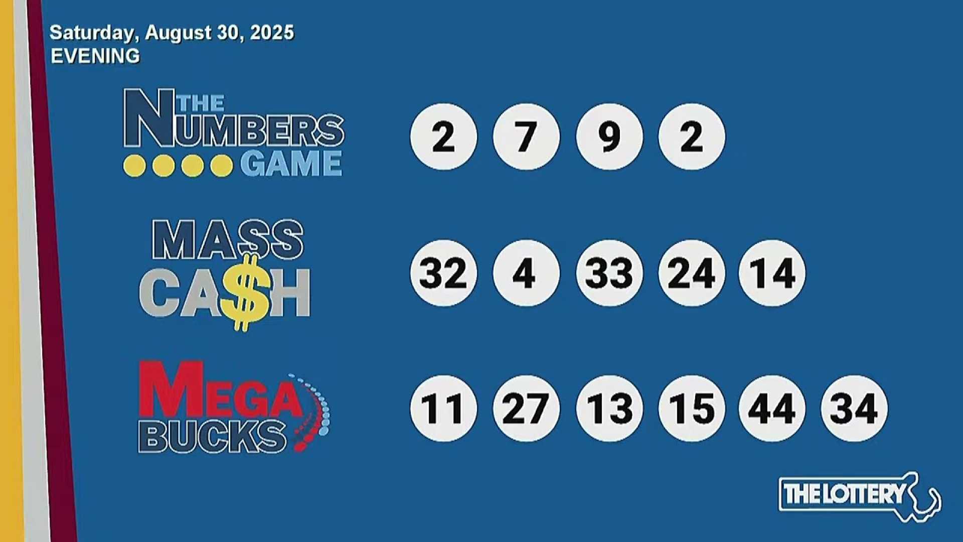 August 30 2025 Lottery Draw Results