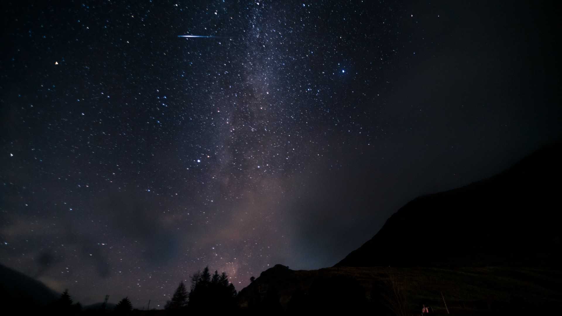 Aurigid Meteor Shower Night Sky