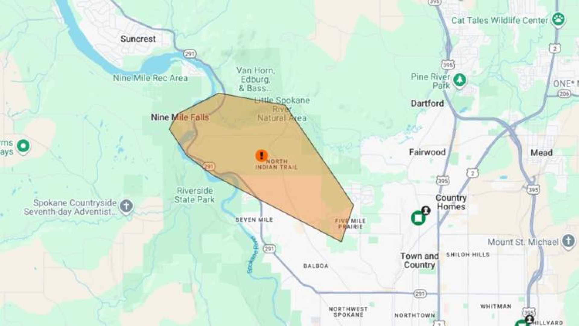 Avista Power Shutoff Nine Mile Falls