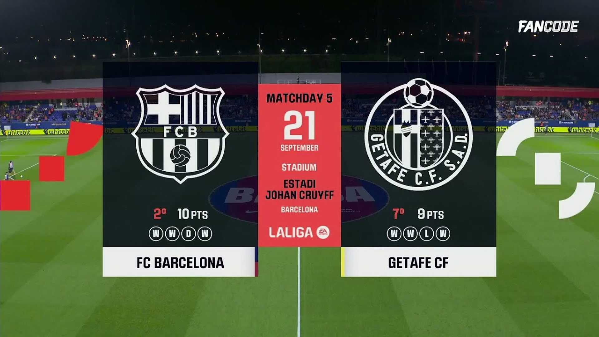 Barcelona Getafe Match Highlights September 2025