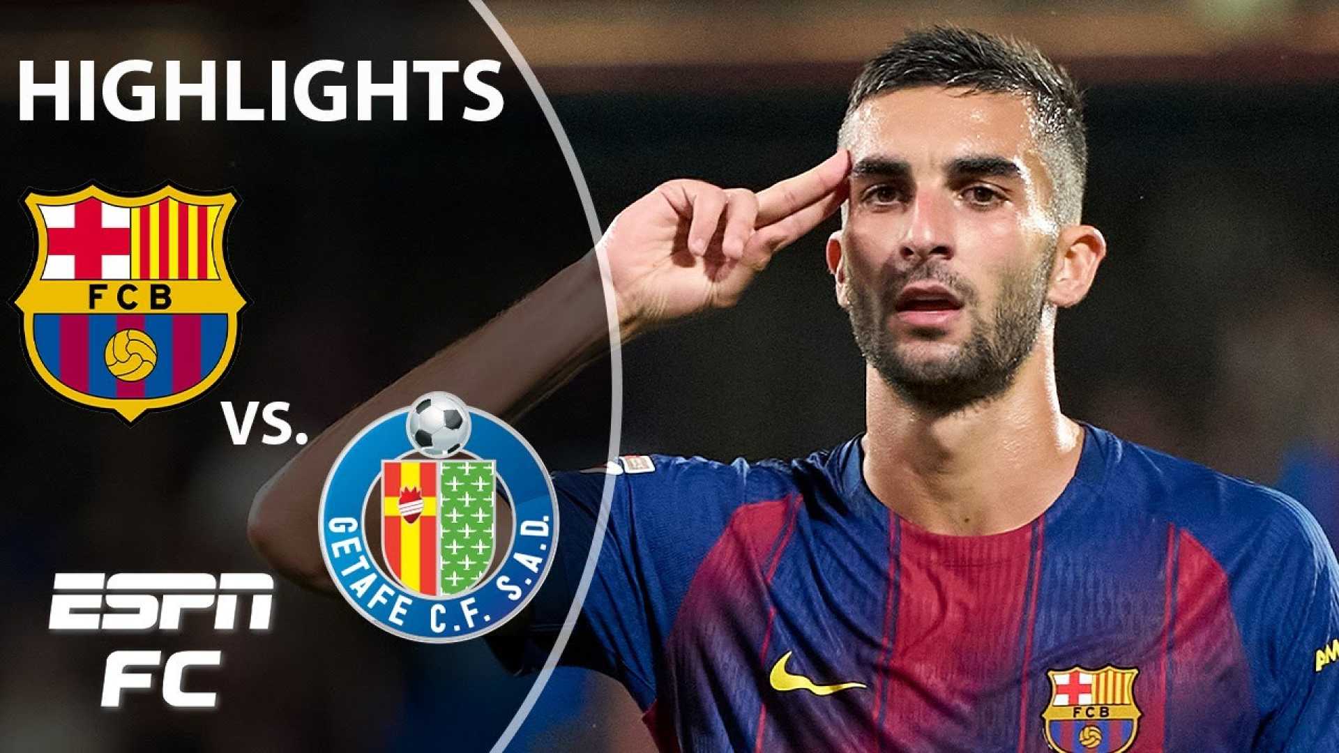 Barcelona Getafe Match Highlights