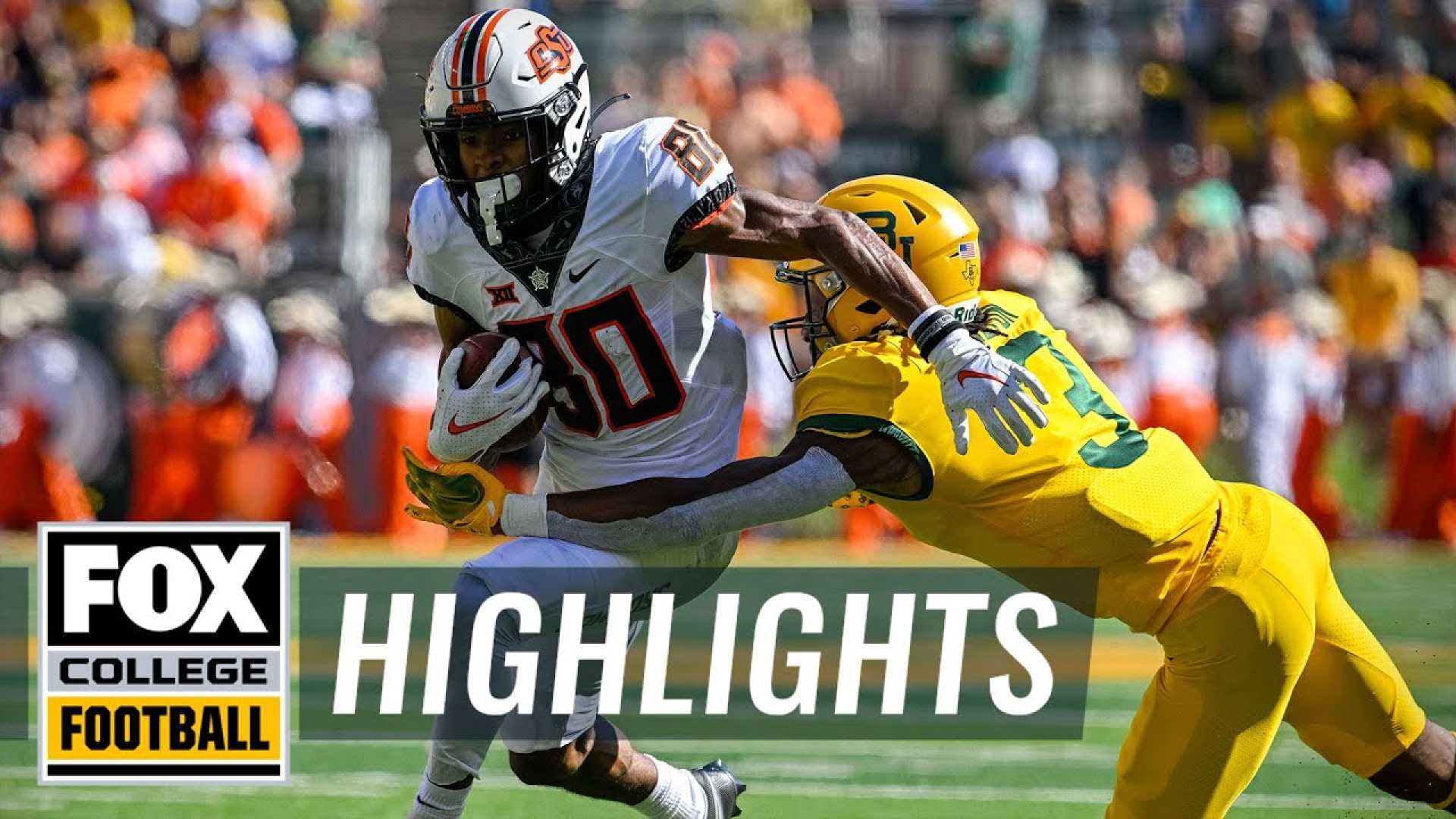 Baylor Vs Oklahoma State College Football