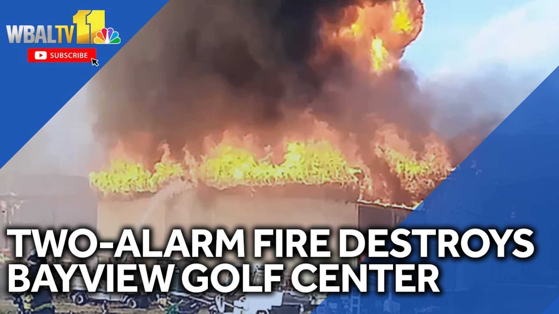 Bayview Golf Center Fire Incident