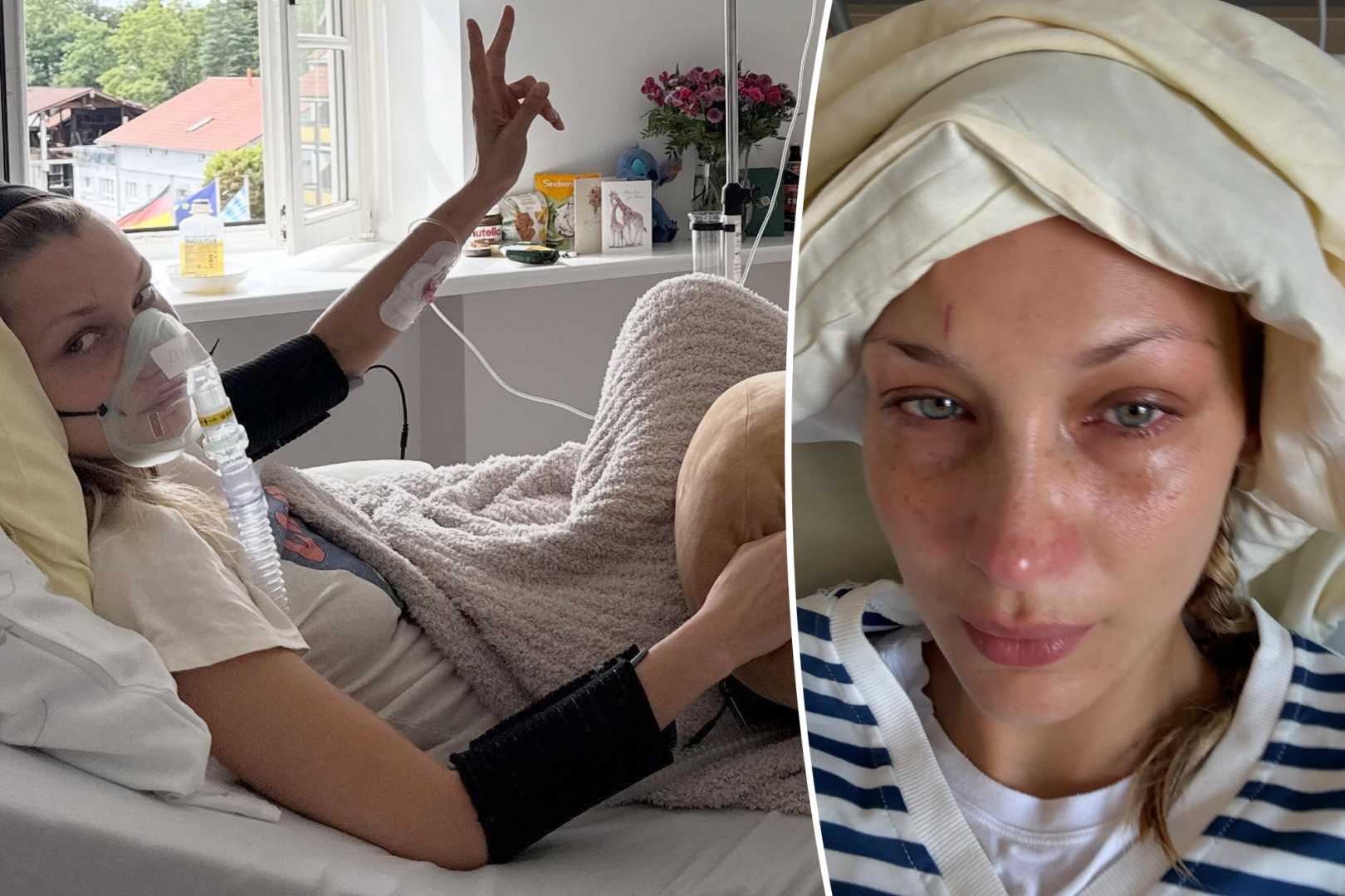 Bella Hadid Hospital Photos Iv