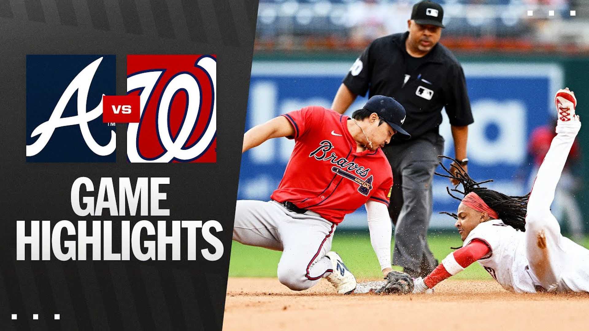 Braves Nationals Baseball Game Highlights