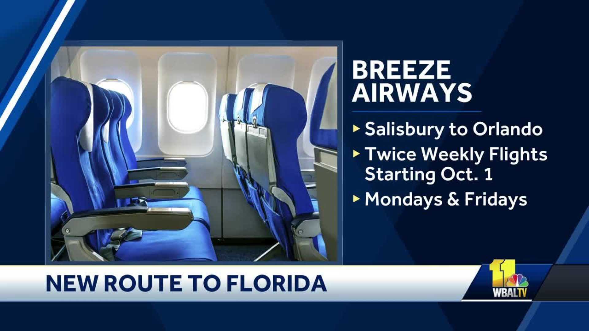 Breeze Airways Salisbury Regional Airport Orlando