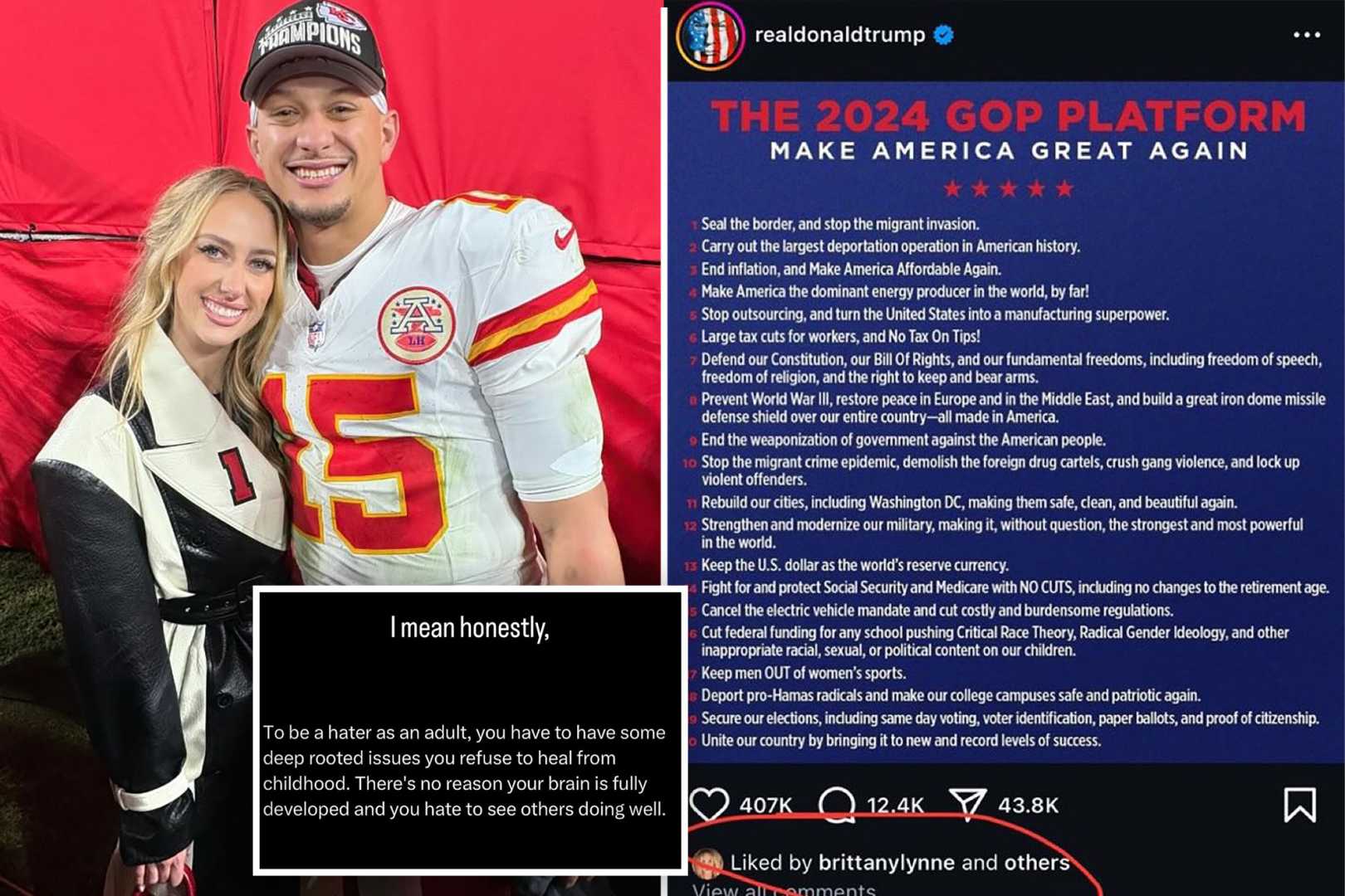Brittany Mahomes Instagram Post