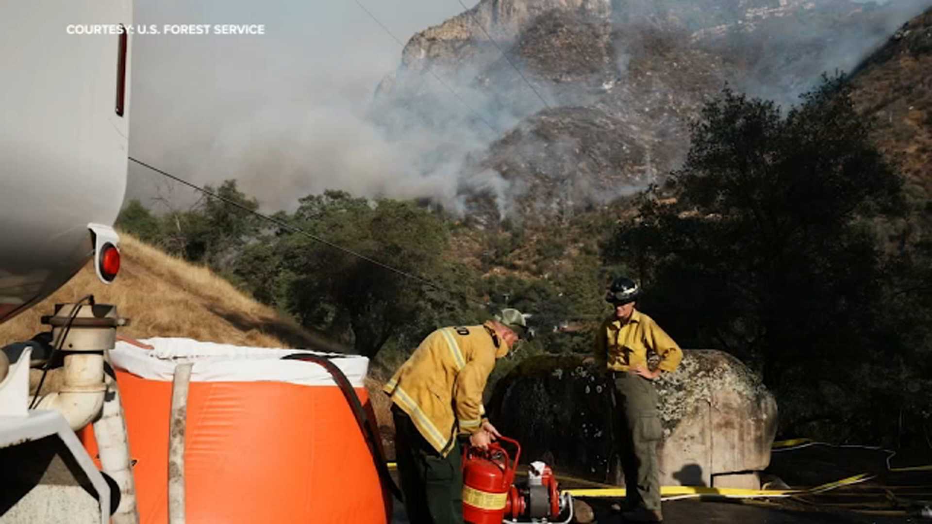 California Garnet Fire Aerial Firefighting