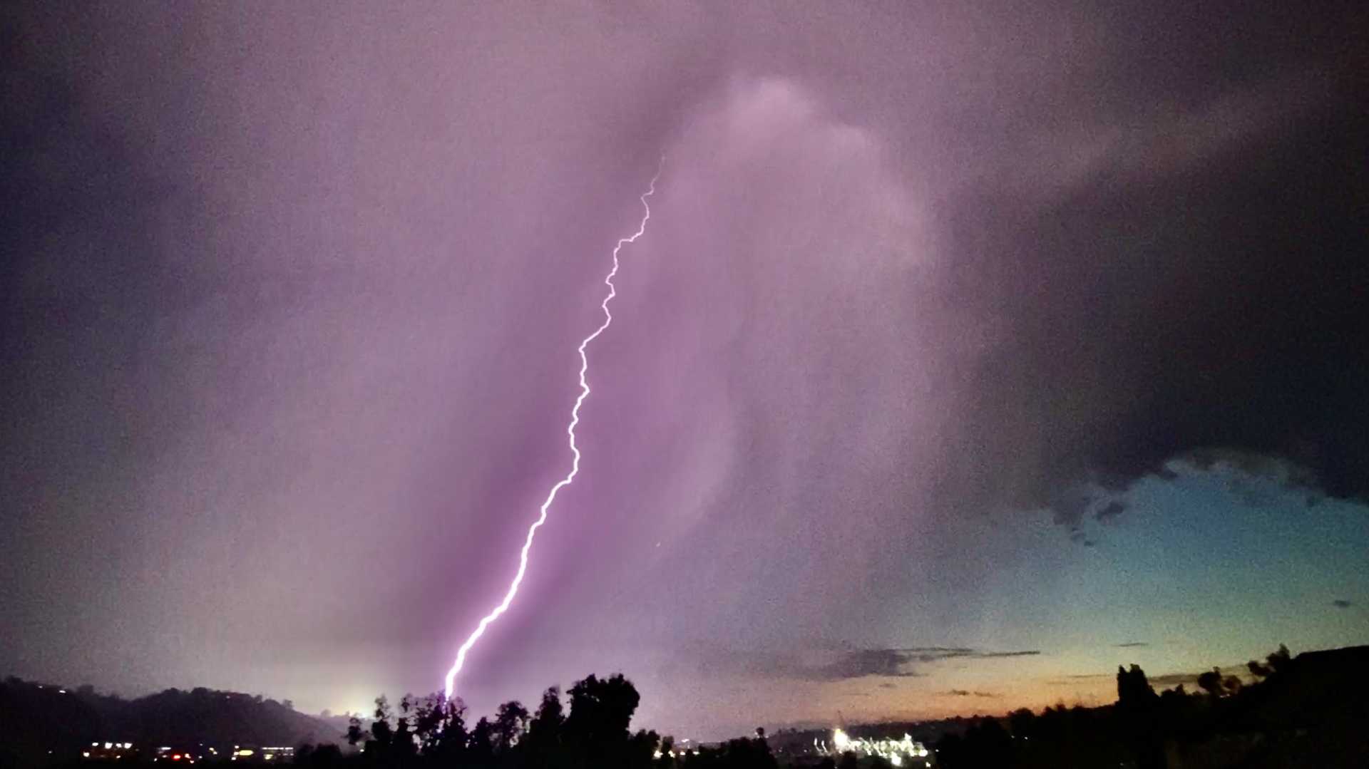 California Thunderstorm Weather