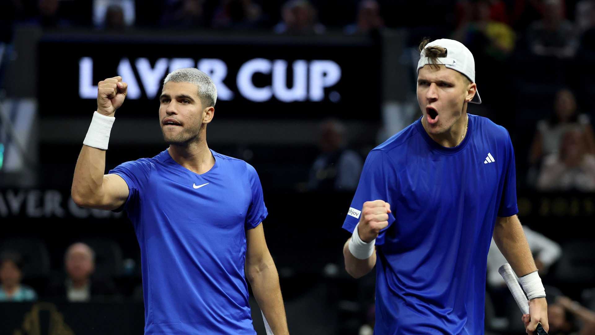 Carlos Alcaraz Laver Cup Doubles Victory