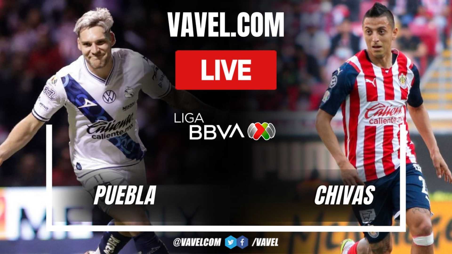 Chivas Puebla Liga Mx Football Match