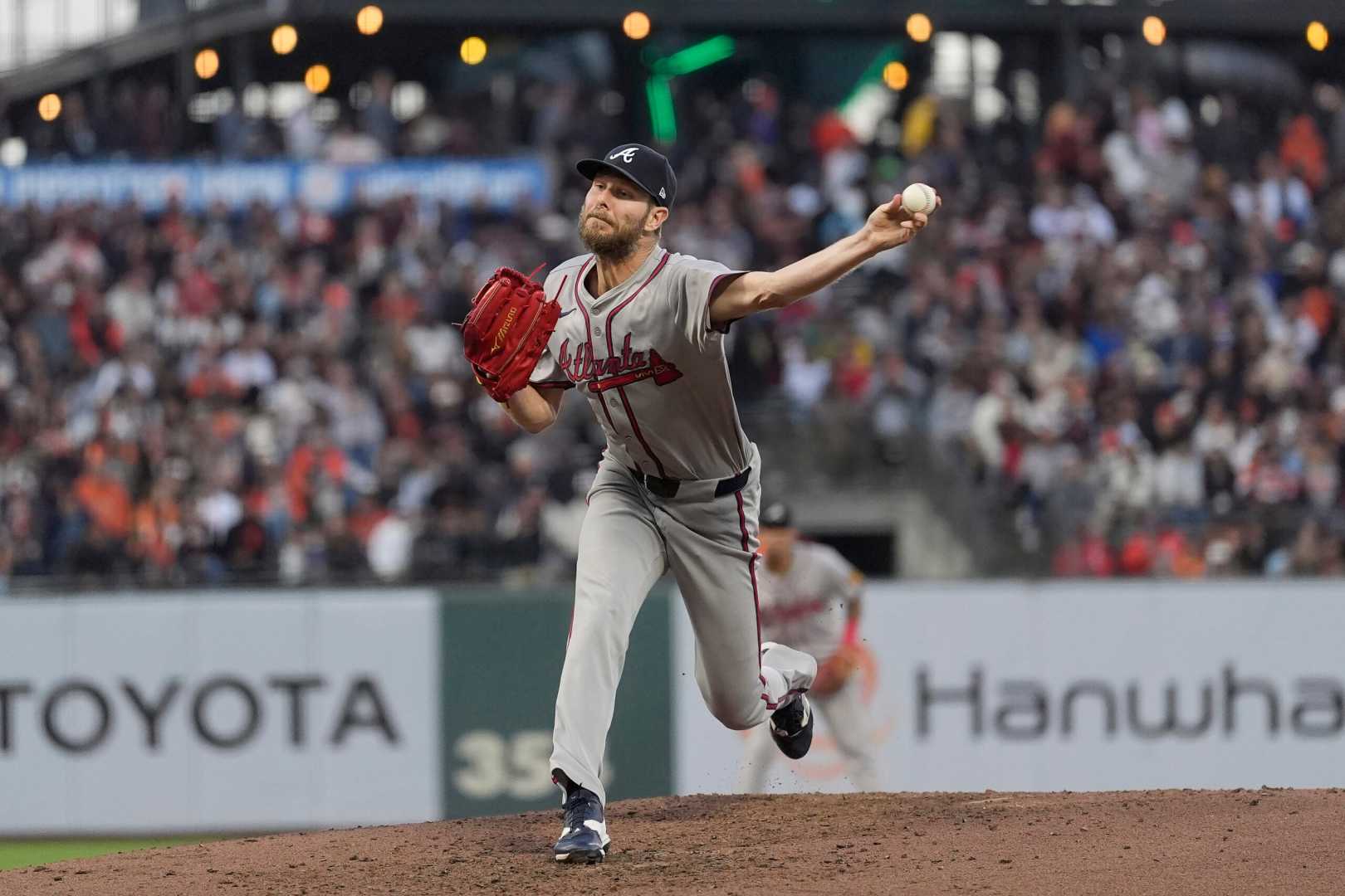 Chris Sale Pitching For Braves Vs Cubs