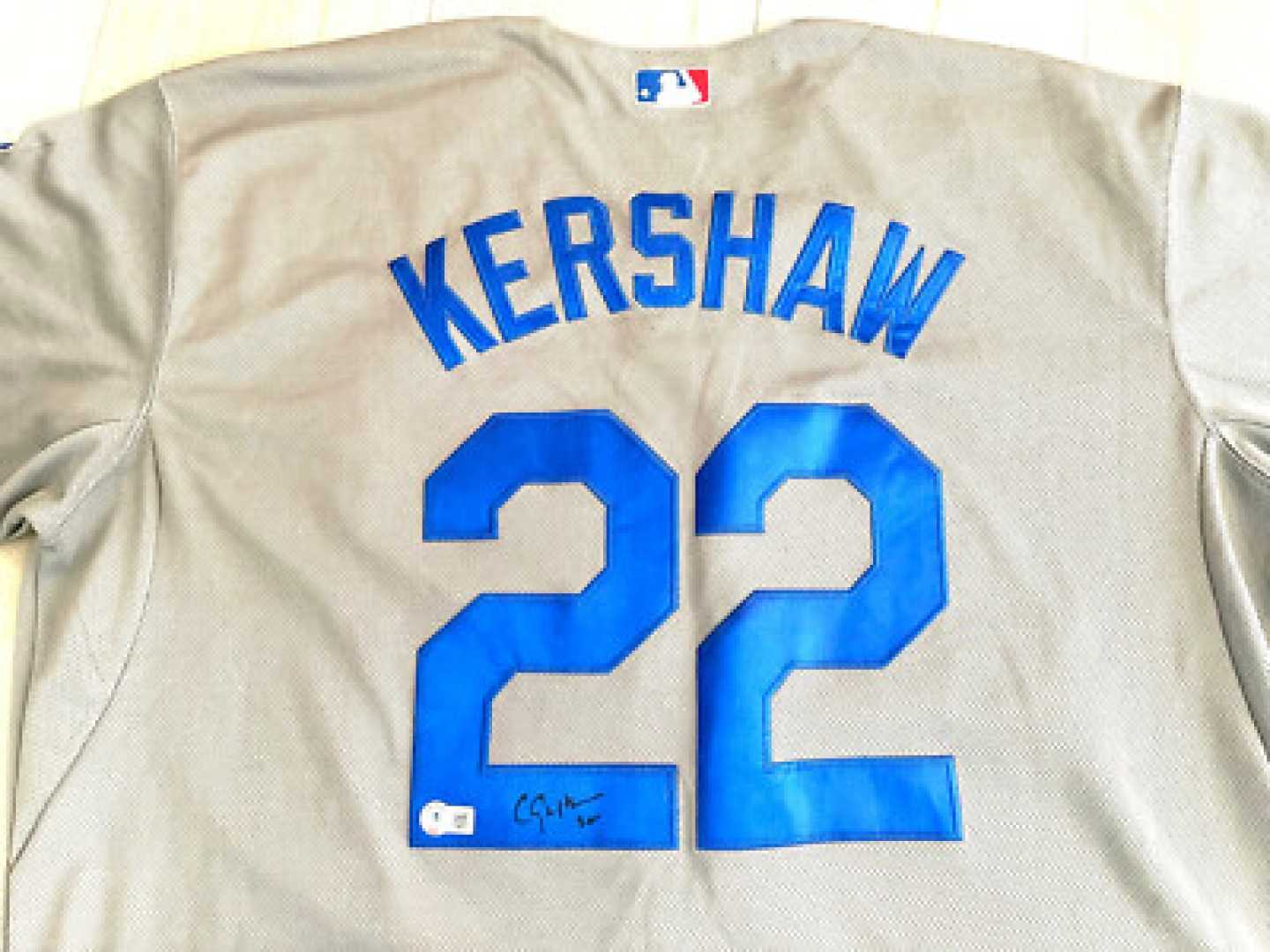 Clayton Kershaw Dodgers Jersey Signing
