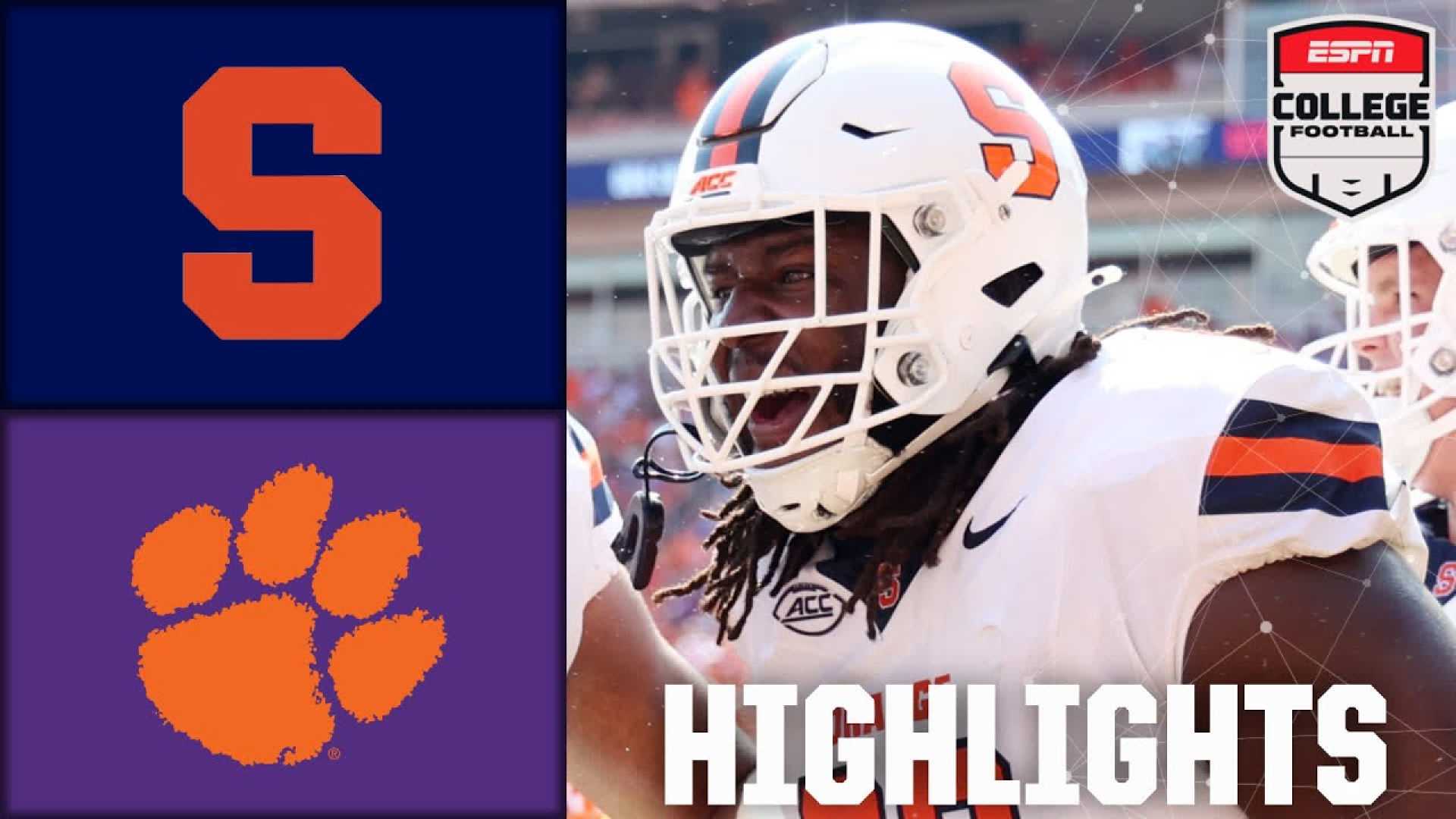 Clemson Vs Syracuse Football Highlights