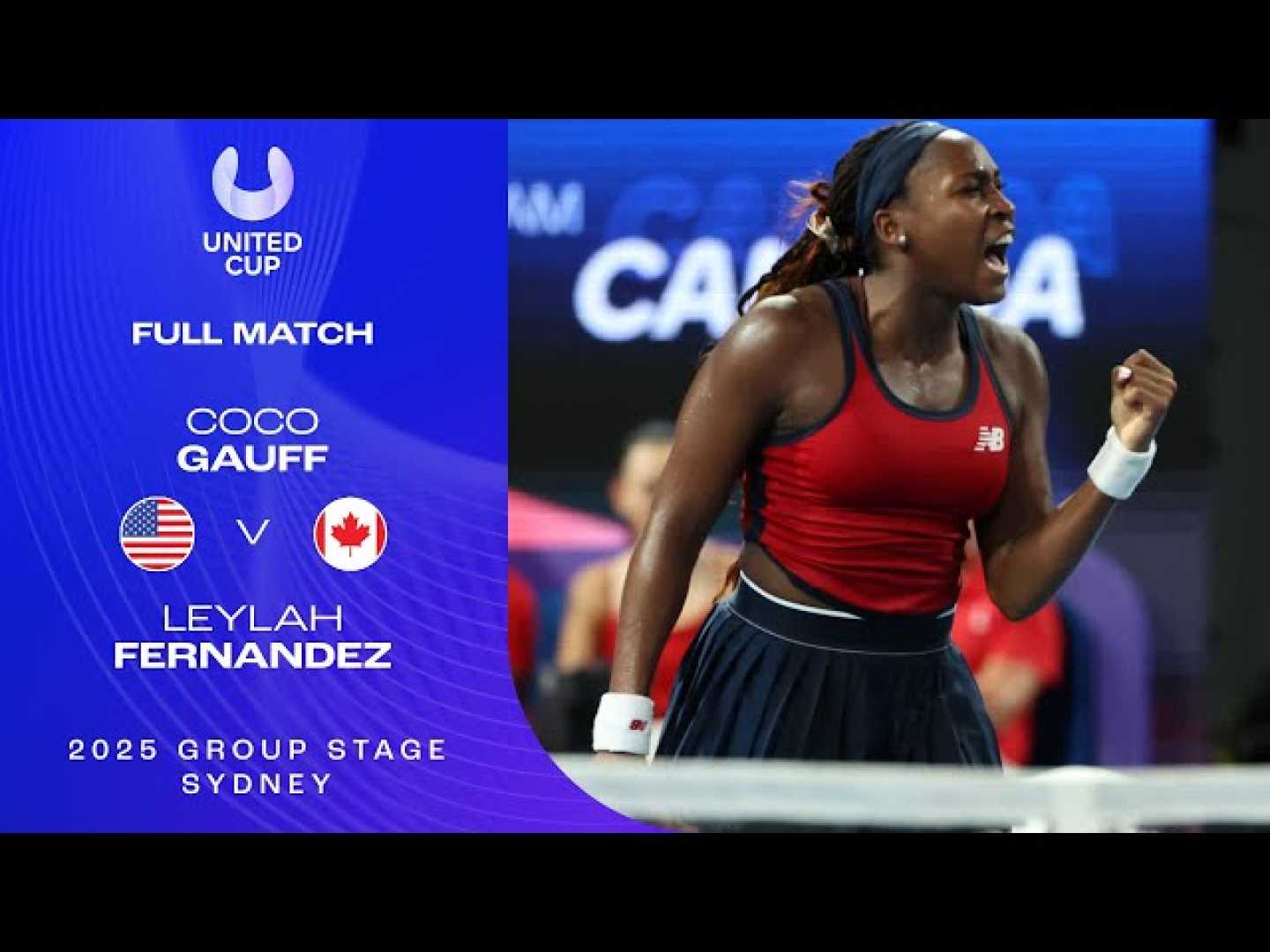 Coco Gauff Leylah Fernandez Tennis Match