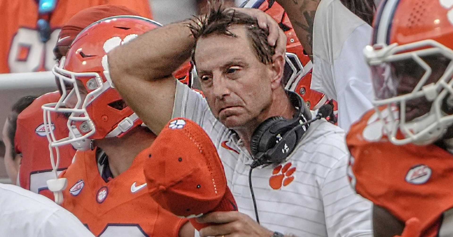 Dabo Swinney Clemson Coach Emotional Reaction