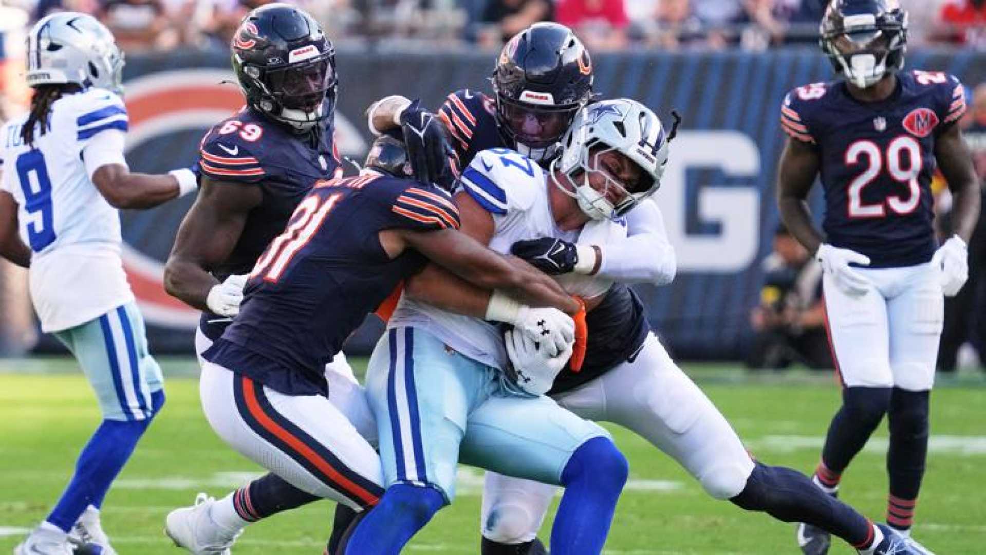 Dallas Cowboys Defensive Line Against Chicago Bears