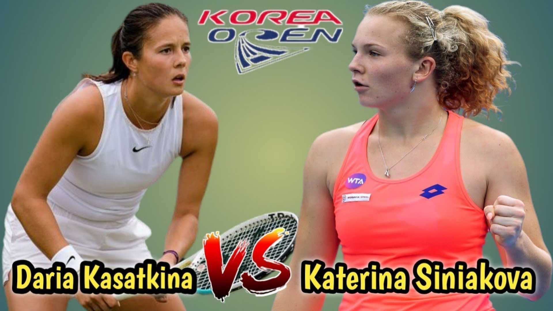 Daria Kasatkina Katerina Siniakova Korea Open