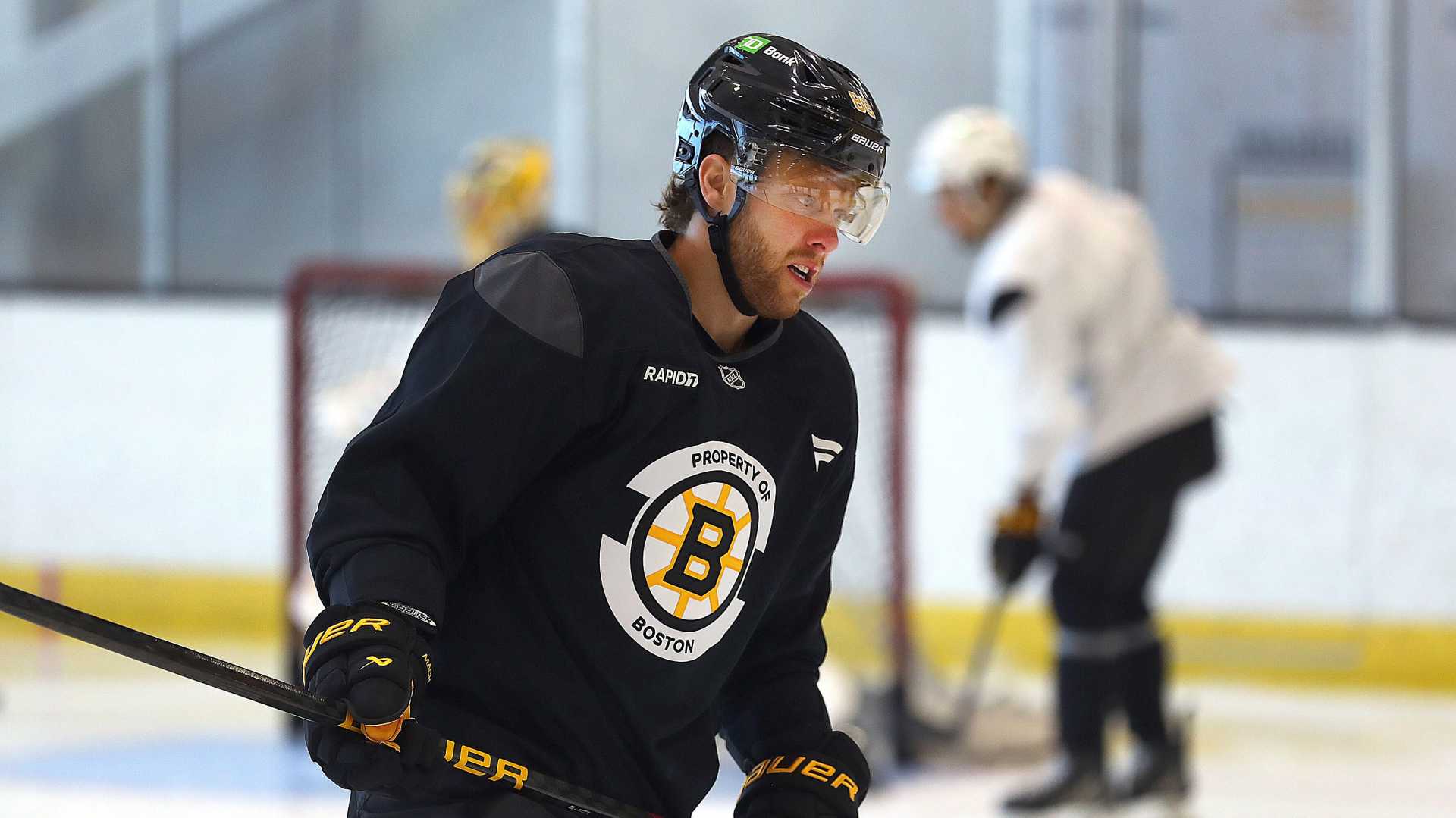 David Pastrnak Practicing With Bruins