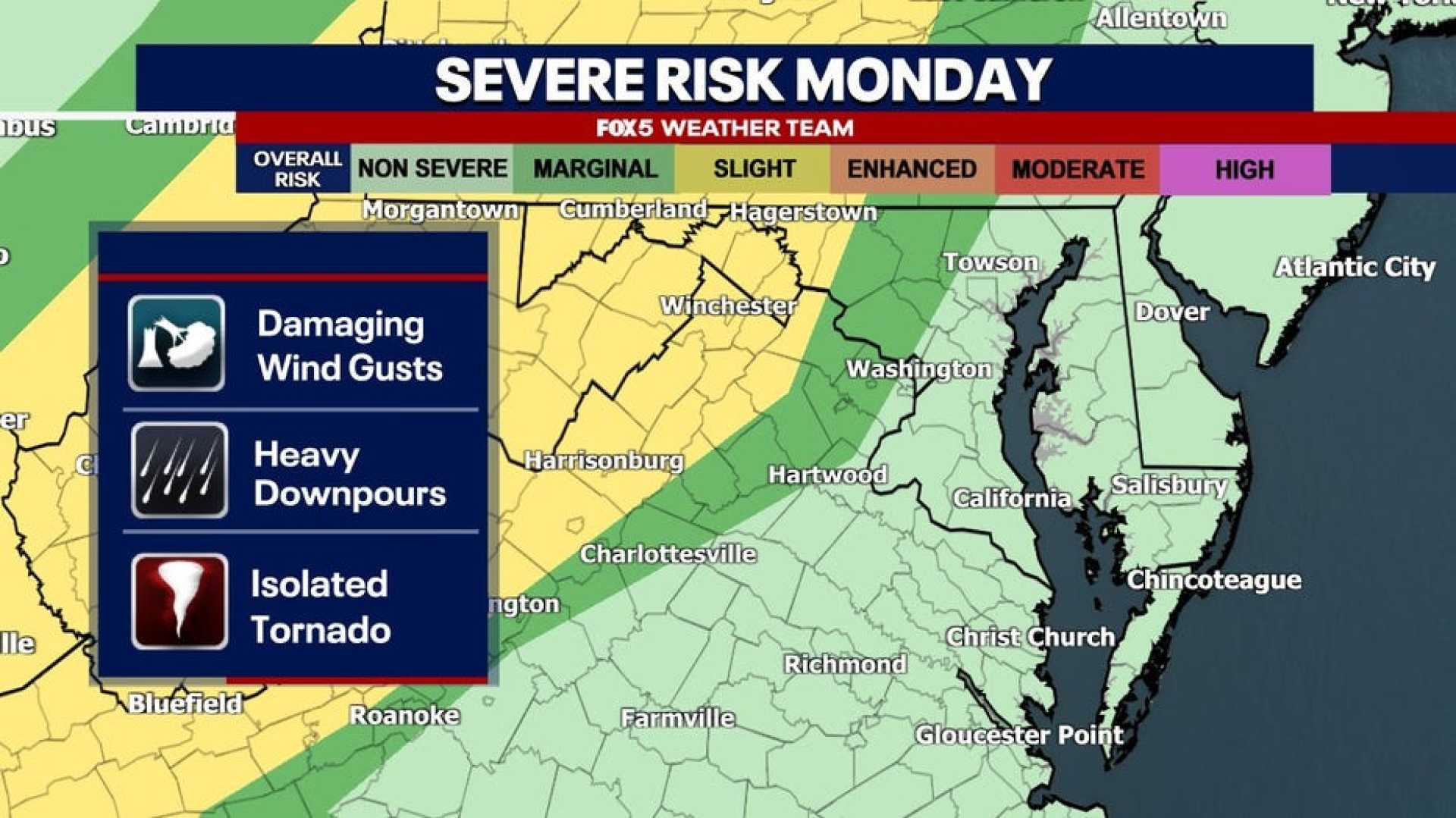 D.c. Thunderstorms Weather Forecast