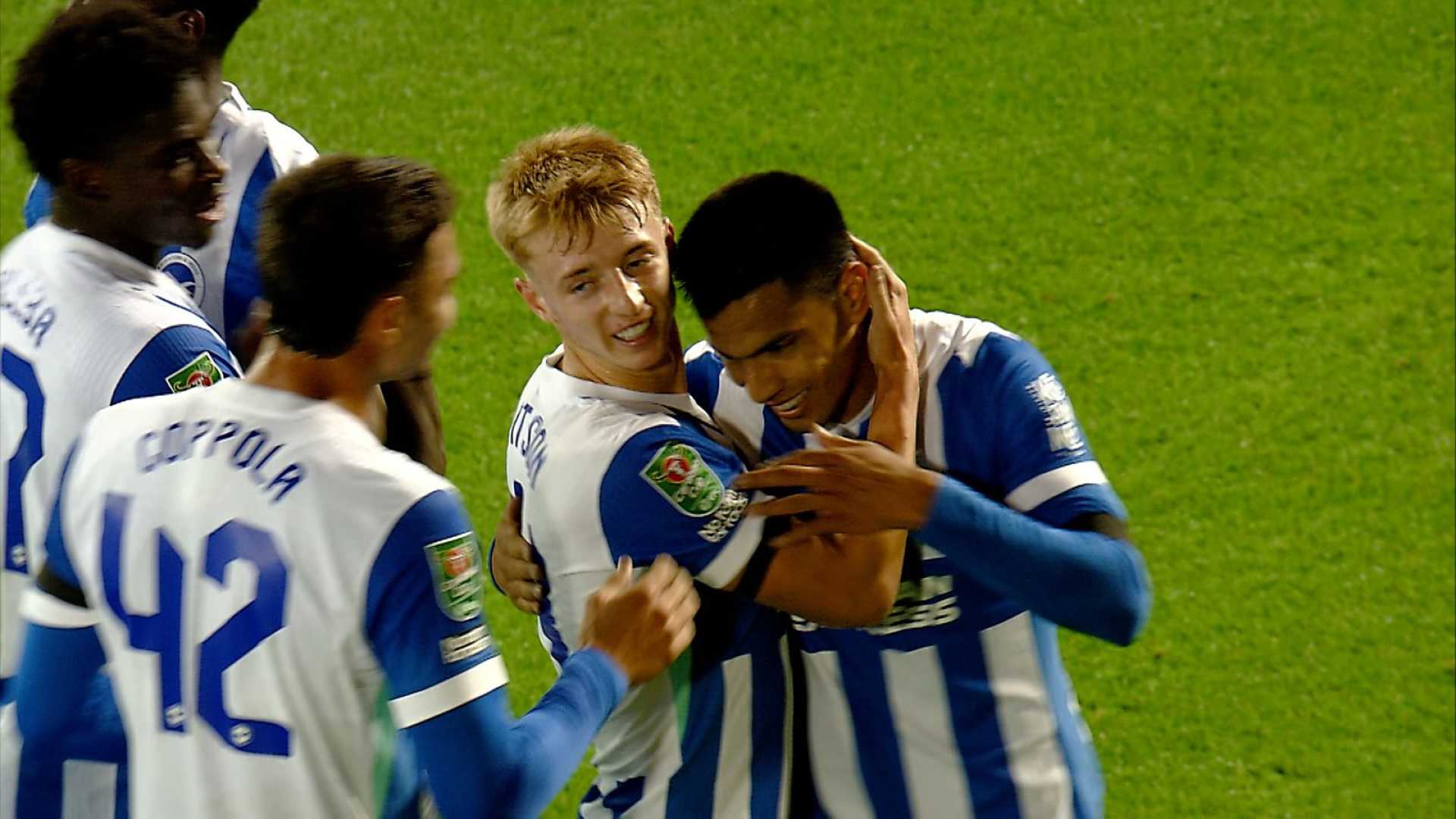 Diego Gómez Brighton Hat Trick Carabao Cup
