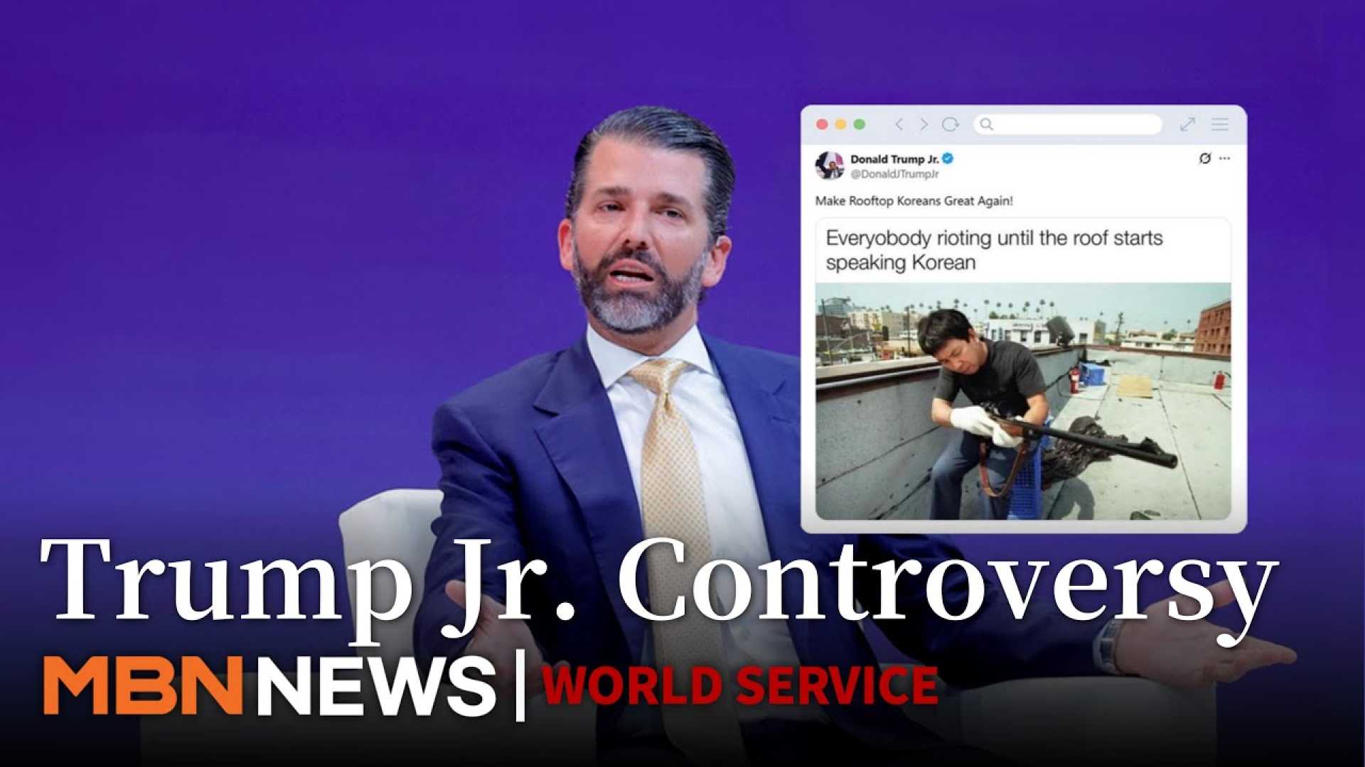 Donald Trump Jr. Speaking Controversy