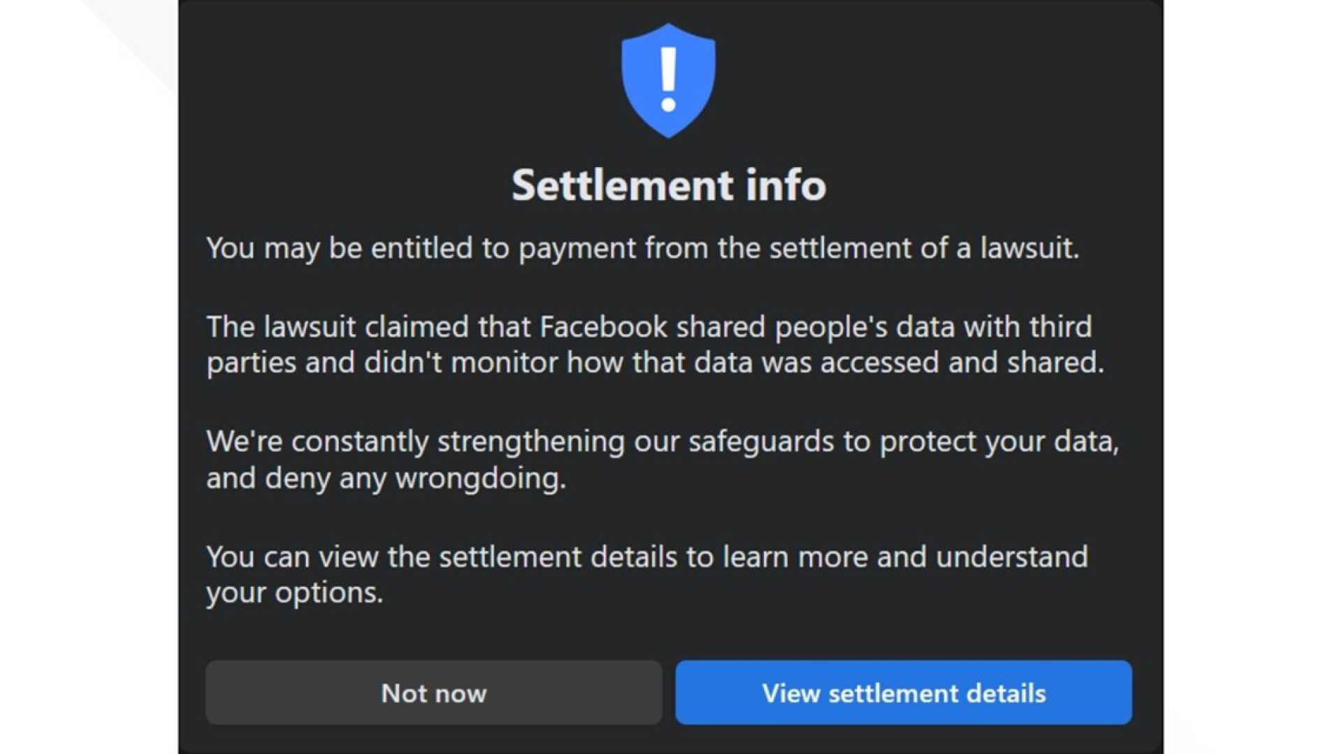 Facebook Lawsuit Settlement User Payments