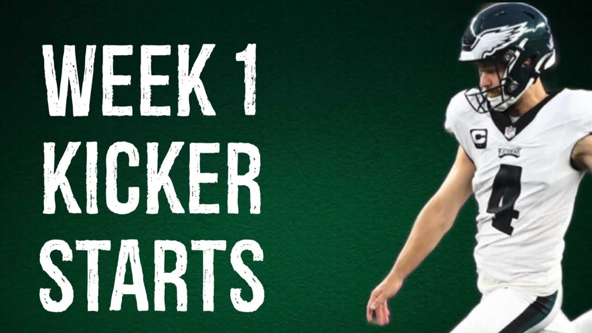 Fantasy Football Kickers Week 1