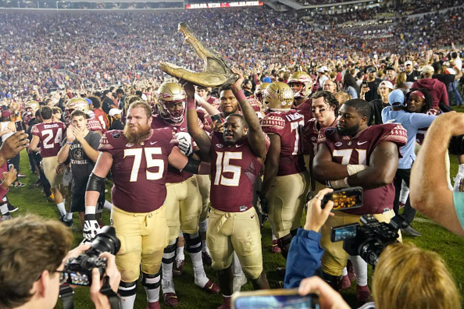 Florida State Football Team Celebration