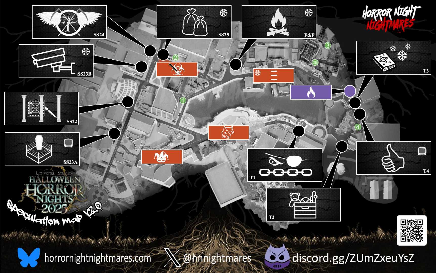 Halloween Horror Nights 2025 Haunted Houses