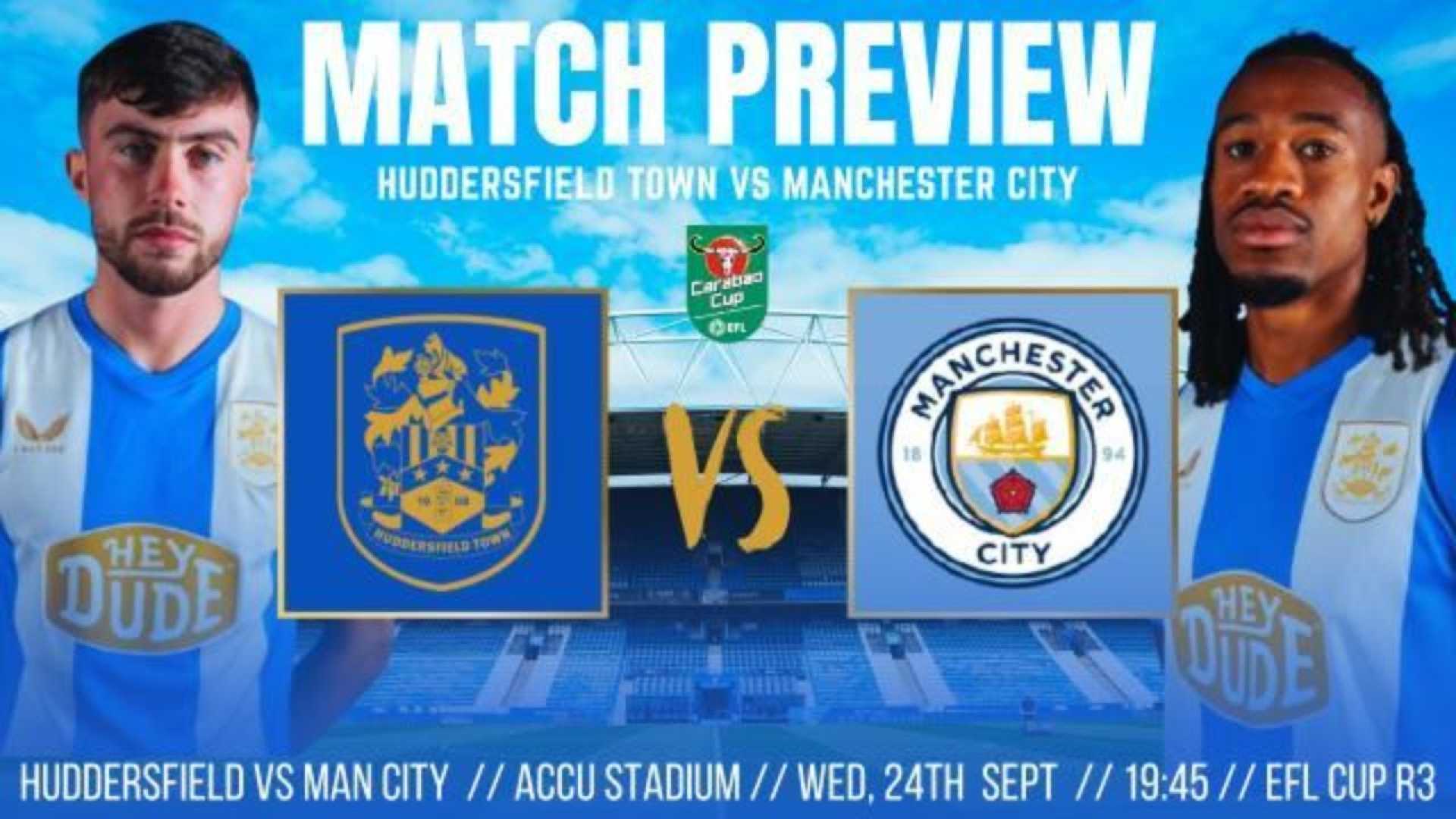Huddersfield Town Manchester City Efl Cup