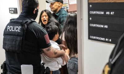 Ice Officer Pushing Woman New York