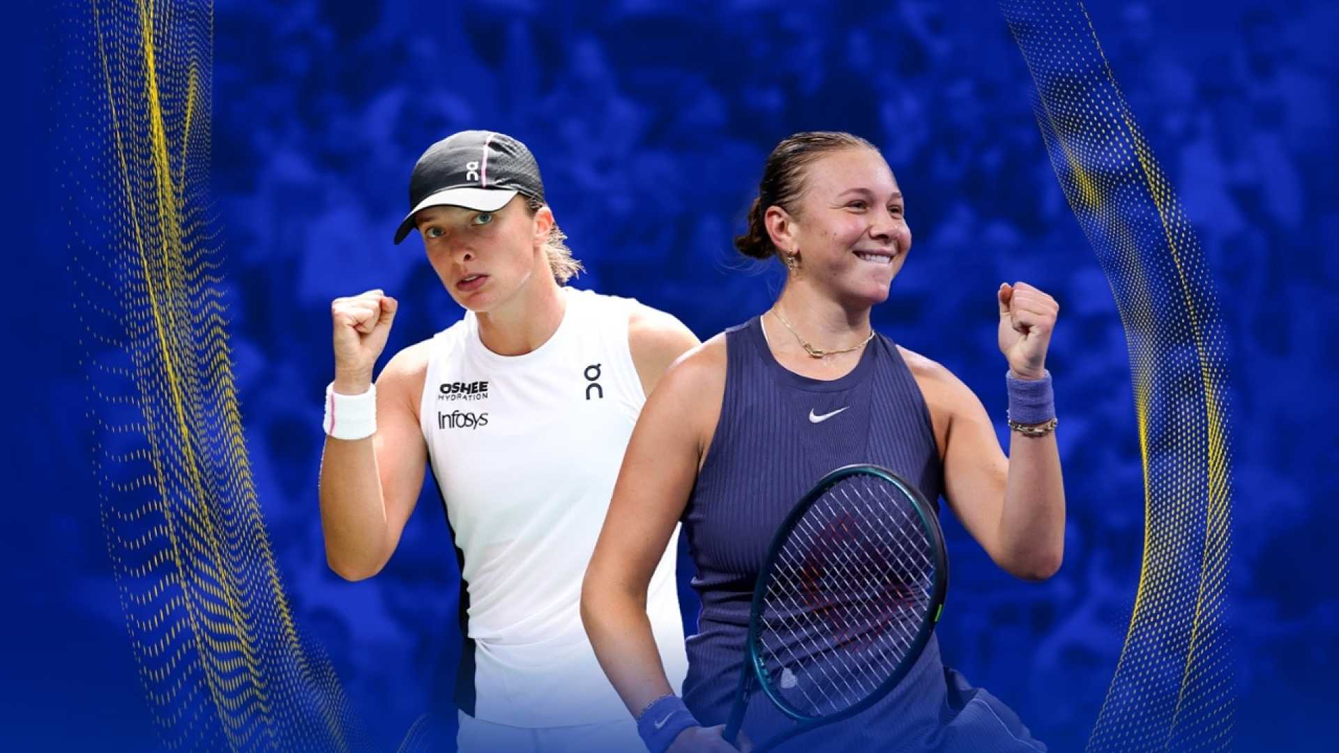 Iga Świątek Amanda Anisimova Tennis Match