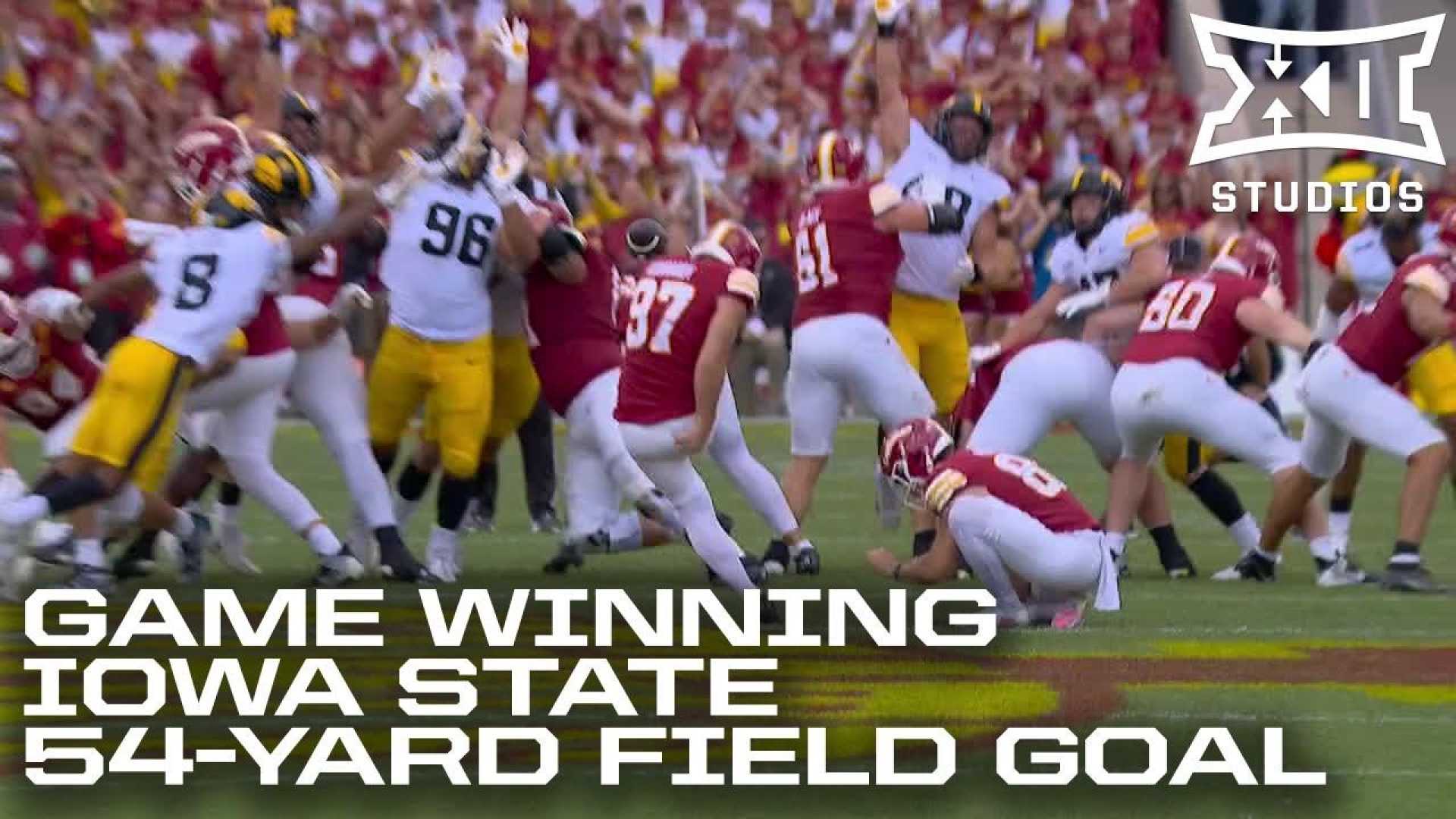 Iowa State Football Team In Action