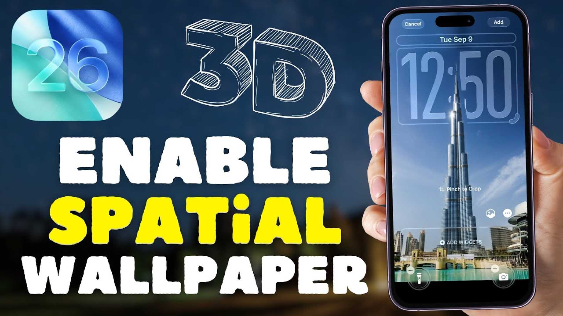 Iphone Ios 26 3d Wallpaper Feature