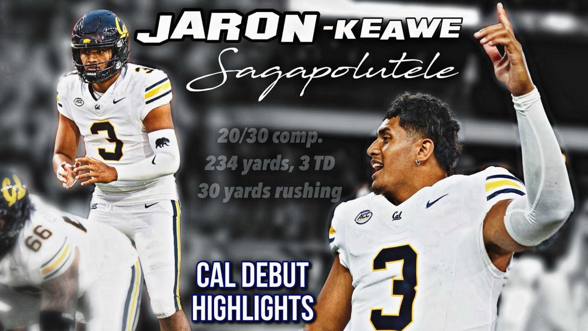 Jaron Sagapolutele College Football Debut