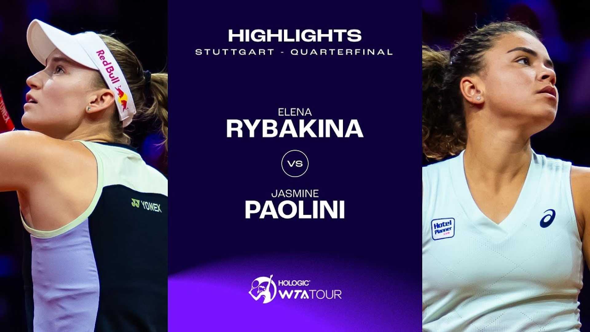 Jasmine Paolini And Elena Rybakina Tennis