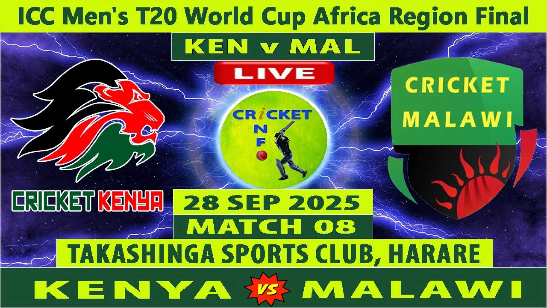 Kenya Malawi T20 World Cup Cricket Match